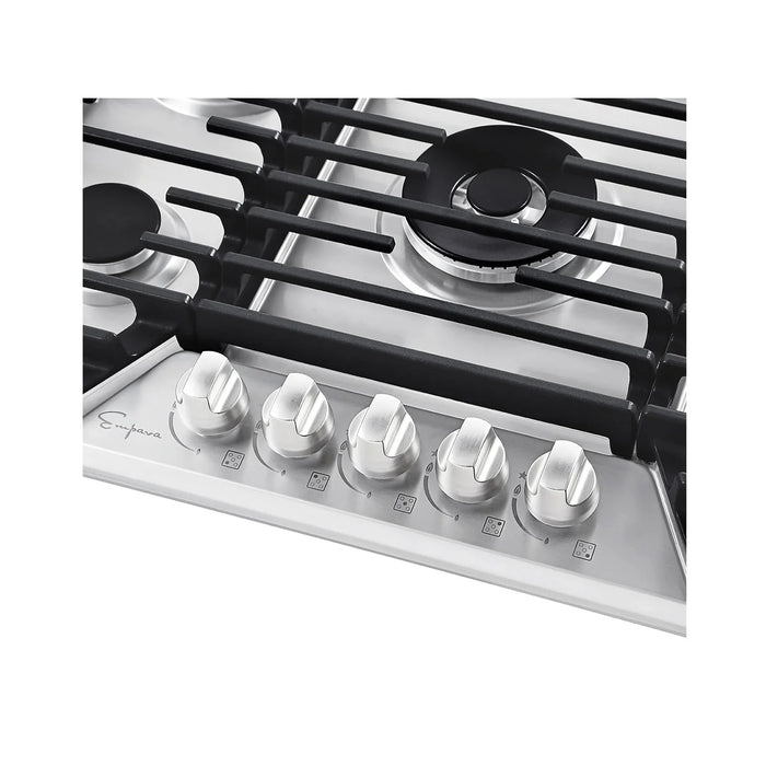 Empava 36-Inch Built-In Natural Gas Stove Cooktop in Stainless Steel (EMPV-36GC36)