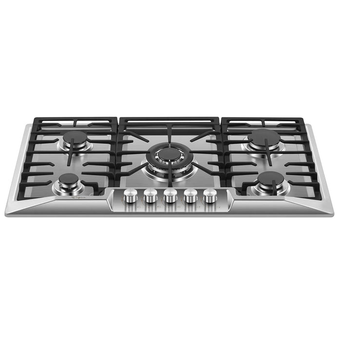 Empava 36-Inch Built-In Natural Gas Cooktops in Stainless Steel (EMPV-36GC23)