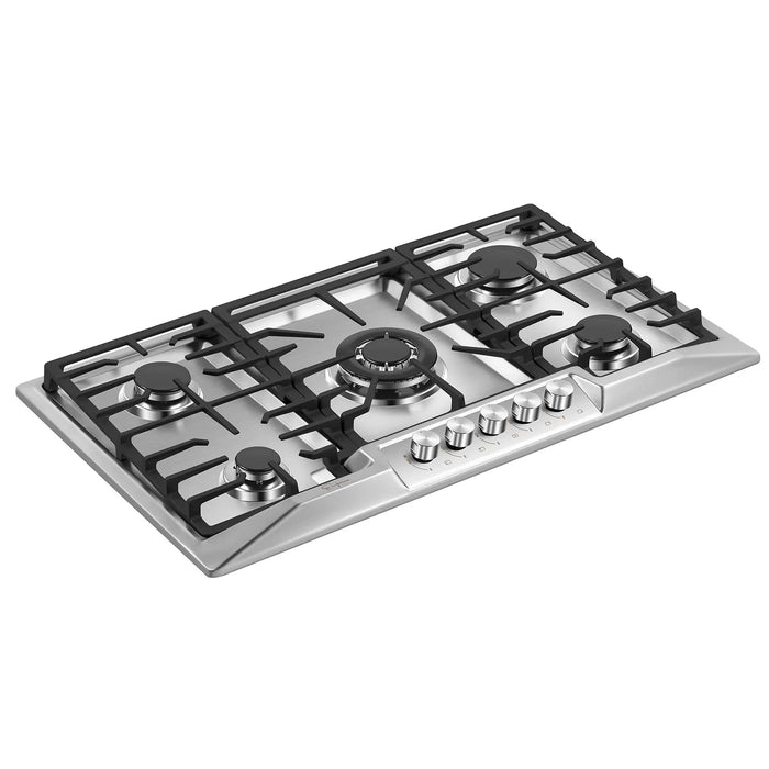 Empava 36-Inch Built-In Natural Gas Cooktops in Stainless Steel (EMPV-36GC23)