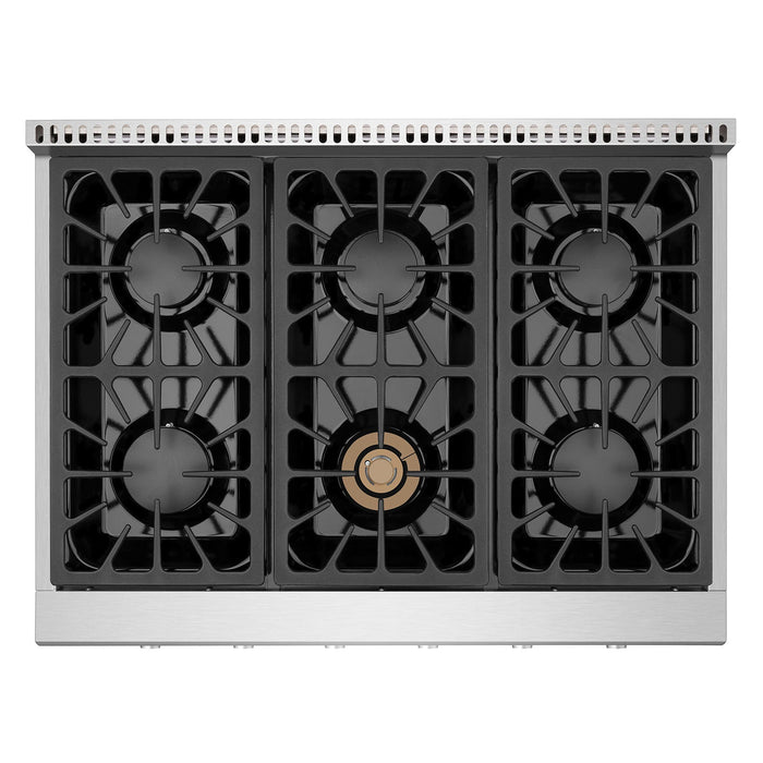 Empava 36-Inch Pro-Style Slide-In Natural Gas Cooktops (EMPV-36GC31)