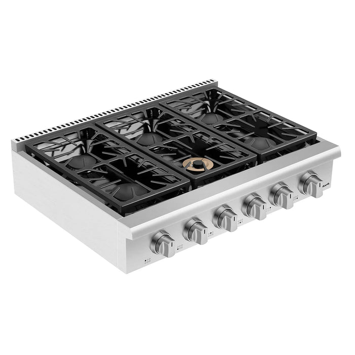 Empava 36-Inch Pro-Style Slide-In Natural Gas Cooktops (EMPV-36GC31)