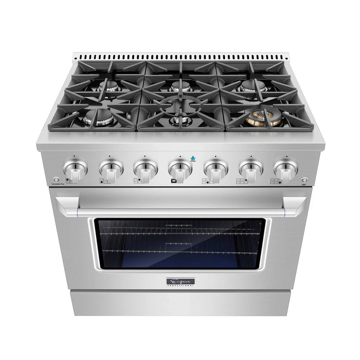 Empava 36-Inch Pro-Style Slide-In Single Oven Gas Range (EMPV-36GR08)