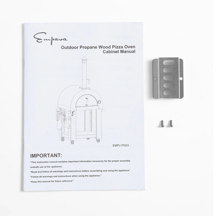Empava Outdoor Wood Fired and Gas Pizza Oven in Stainless Steel (EMPV-PG03)