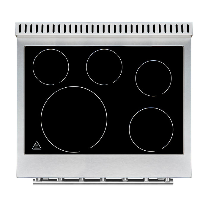 FORNO Paolo 30" 4.38 cu. ft. Freestanding Electric Range in Stainless Steel, FFSEL6011-30