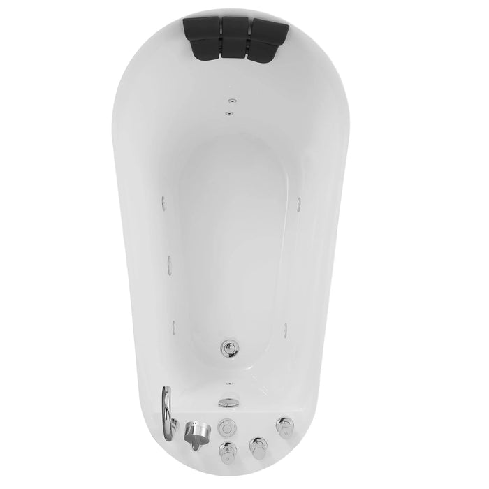 Empava 59-Inch Whirlpool Freestanding Acrylic Bathtub (EMPV-59AIS04)