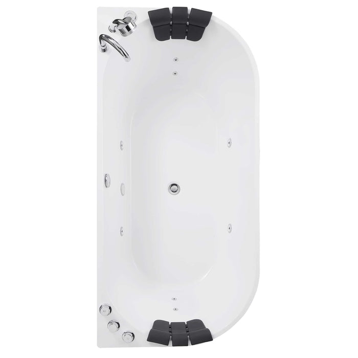 Empava 59-Inch Whirlpool Acrylic Alcove Bathtub (EMPV-59AIS06)