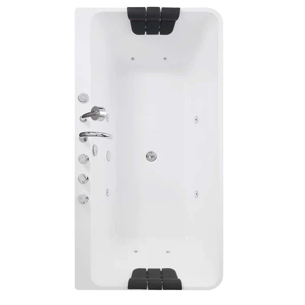 Empava 67-Inch Whirlpool Freestanding Acrylic Bathtub (EMPV-67AIS03)