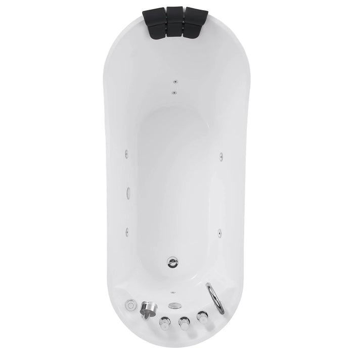 Empava 67-Inch Whirlpool Freestanding Acrylic Bathtub (EMPV-67AIS09)