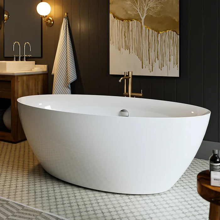 Empava 71-Inch Freestanding Soaking Tub with Center Drain (EMPV-71FT1503)