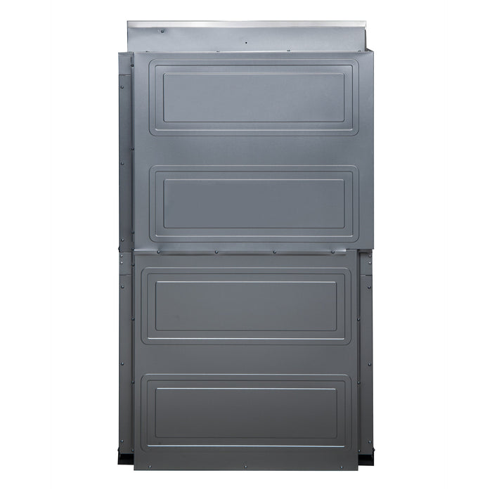 FORNO Gallico 30" 7.36 cu. ft. French Door Double Electric Wall Oven with Telescopic Racks, Air Fry, Self-Clean and Sous Vide, FBOEL1388-30