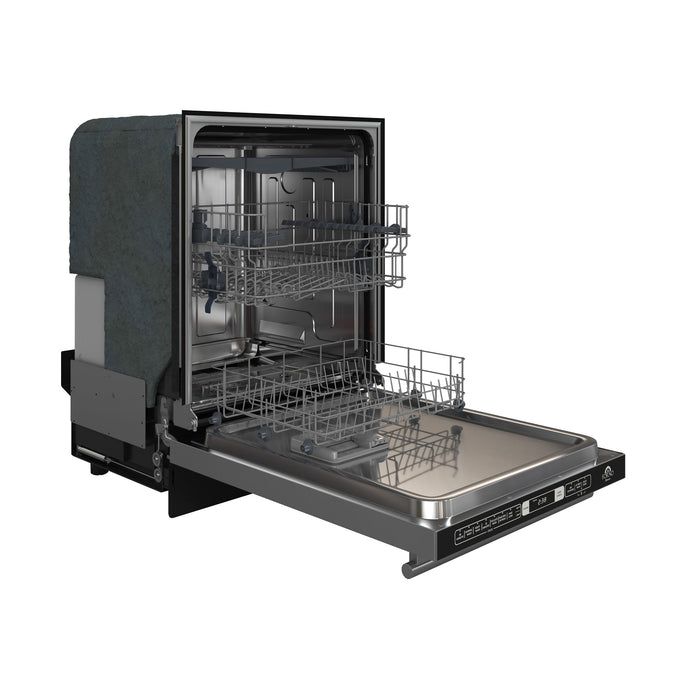 FORNO Romano 24" Built-In Tall Tub Dishwasher in Stainless Steel with Silver Handles, FDWBI8035-24S
