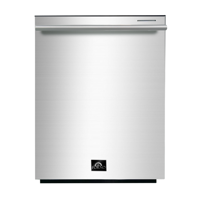 FORNO Appliance Package - 48" Dual Fuel Range, 48" Range Hood, Dishwasher, 48" Refrigerator, Microwave Drawer, AP-FFSGS6156-48-13