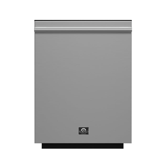FORNO Pozzo 24" Built-In Tall Tub Dishwasher in Stainless Steel, FDWBI8067-24S