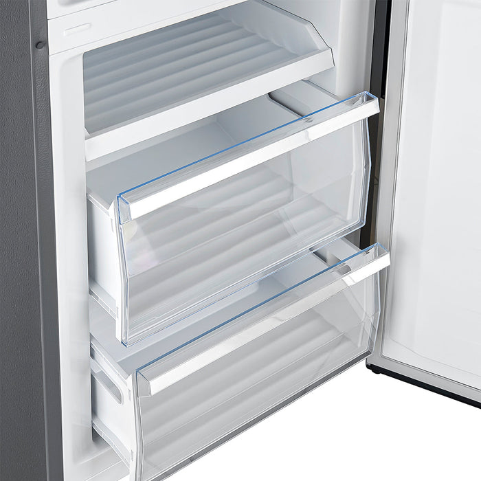 FORNO Guardia 46.8" 21.6 cu. ft. Side-By-Side Refrigerator with Bottom Freezer in Stainless Steel, FFFFD1778-48
