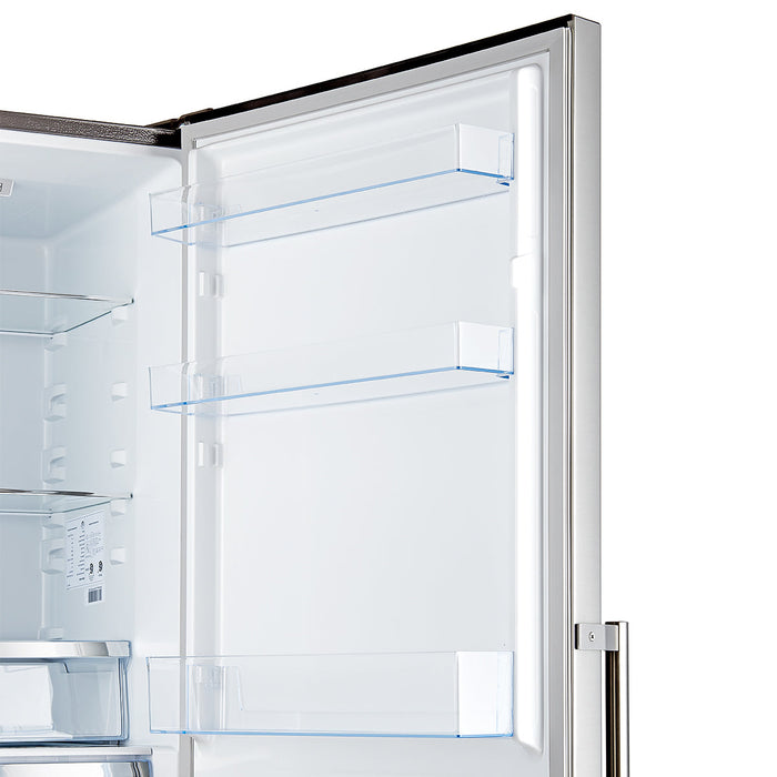 FORNO Guardia 46.8" 21.6 cu. ft. Side-By-Side Refrigerator with Bottom Freezer in Stainless Steel, FFFFD1778-48