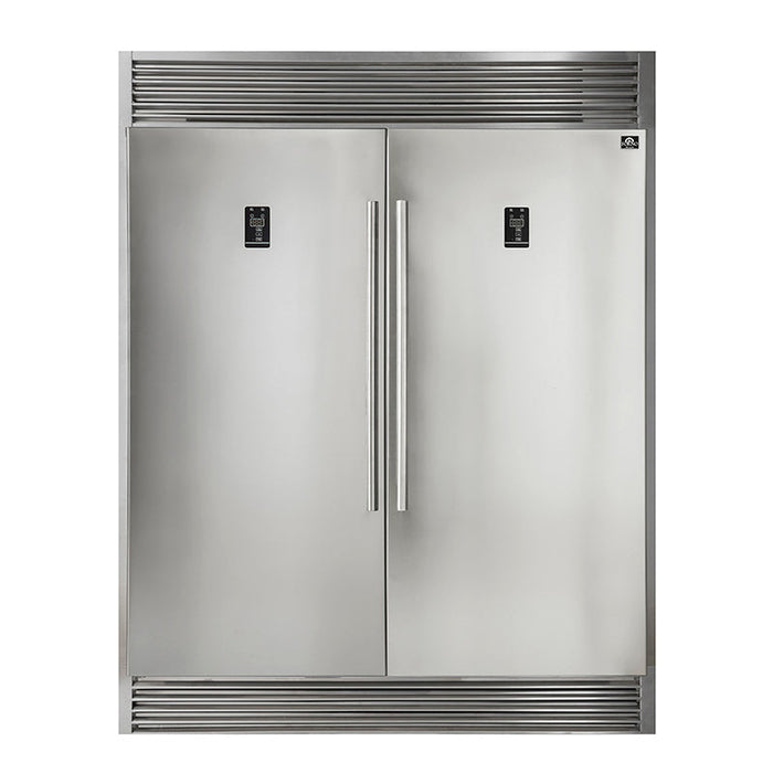 FORNO Appliance Package - 48" Gas Range, Range Hood, 60" Refrigerator, Dishwasher, AP-FFSGS6239-48-7