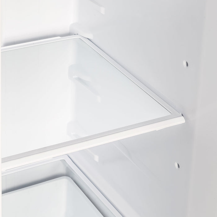 FORNO Espresso Salerno 36" 20 cu. ft. Side-By-Side Refrigerator with Water and Ice Dispenser in Black with Silver Handles