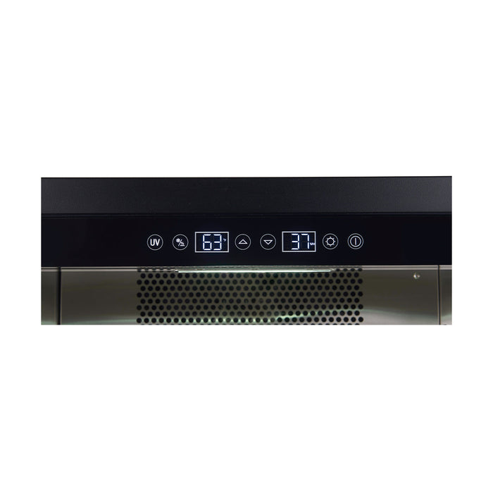 FORNO Asciutto 24" 4.41 cu.ft  Dry Aging Cabinet with LED Lighting and Adjustable Shelves in Stainless Steel, FFSDA6840-24