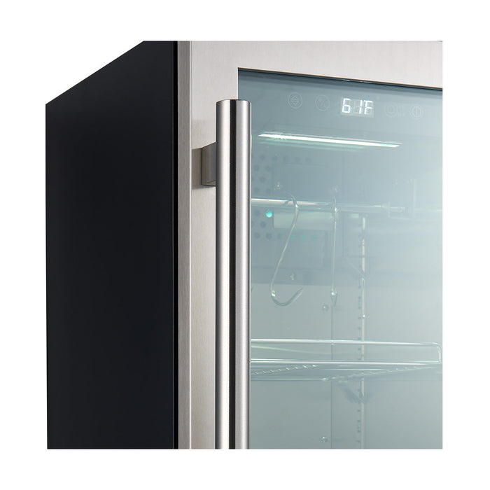 FORNO Asciutto 16" 2.65 cu.ft. Dry Aging Cabinet with LED Lighting and Adjustable Shelves in Stainless Steel, FFSDA6857-16