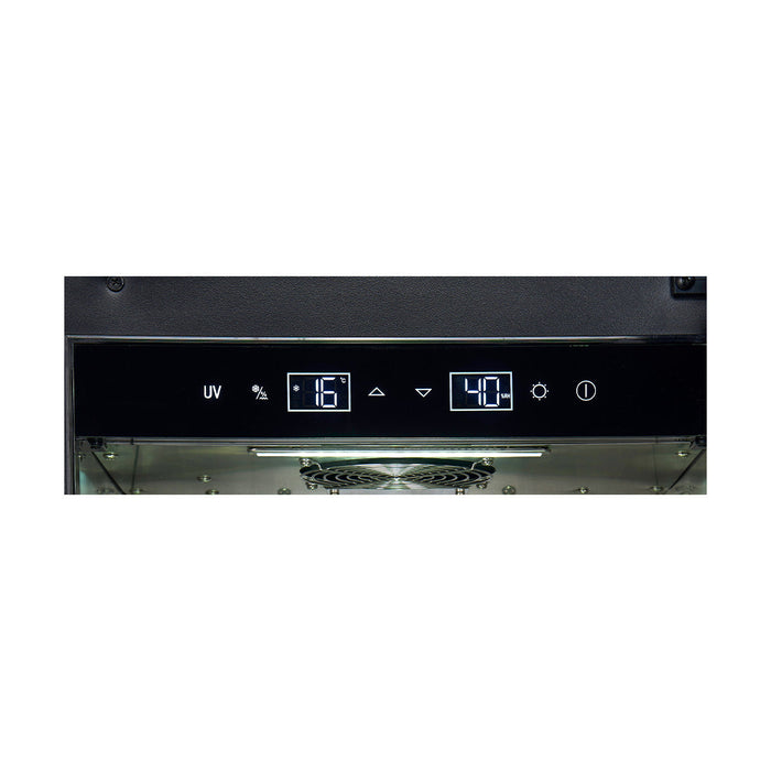 FORNO Asciutto 17" 1.84 cu.ft. Dry Aging Cabinet with LED Lighting and Adjustable Shelves in Stainless Steel, FFSDA6864-17