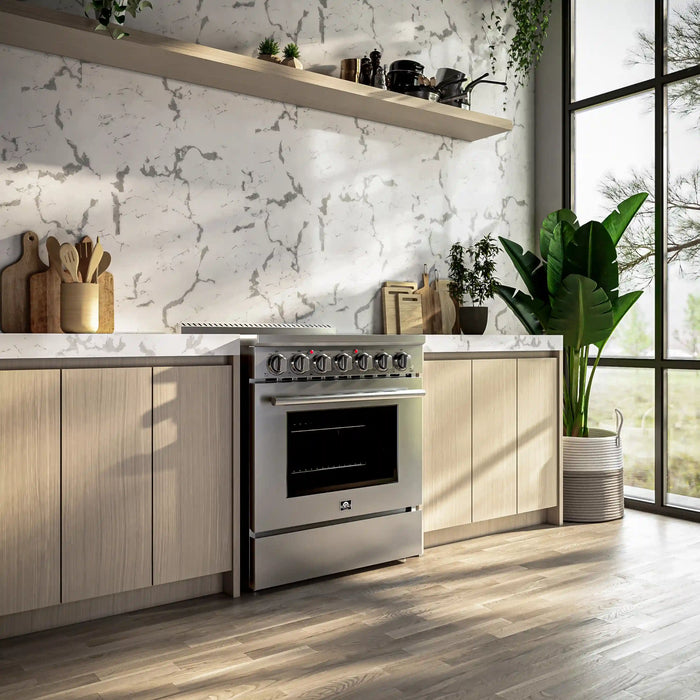Forno Paolo 30-Inch Freestanding Electric Range in Stainless Steel (FFSEL6011-30)
