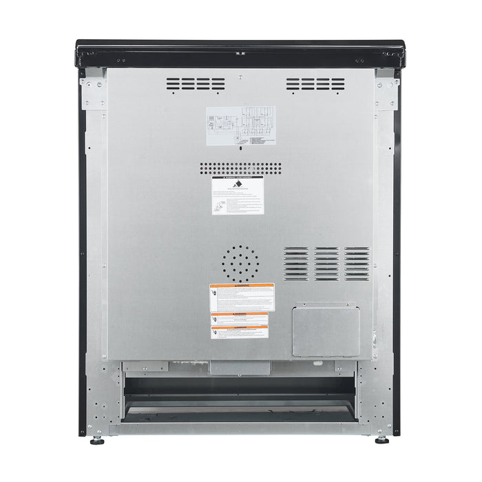 FORNO Espresso Leonardo 30" 5 cu. ft. Electric Range in Stainless Steel with Silver Handles, FFSEL6012-30