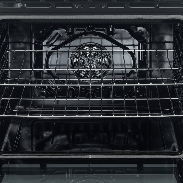 FORNO Espresso Leonardo 30" 5 cu. ft. Electric Range in Stainless Steel with Silver Handles, FFSEL6012-30