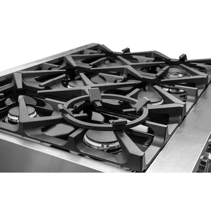 FORNO Massimo 36" 5.36 cu. ft. Freestanding Gas Range with 6 Burners, FFSGS6239-36