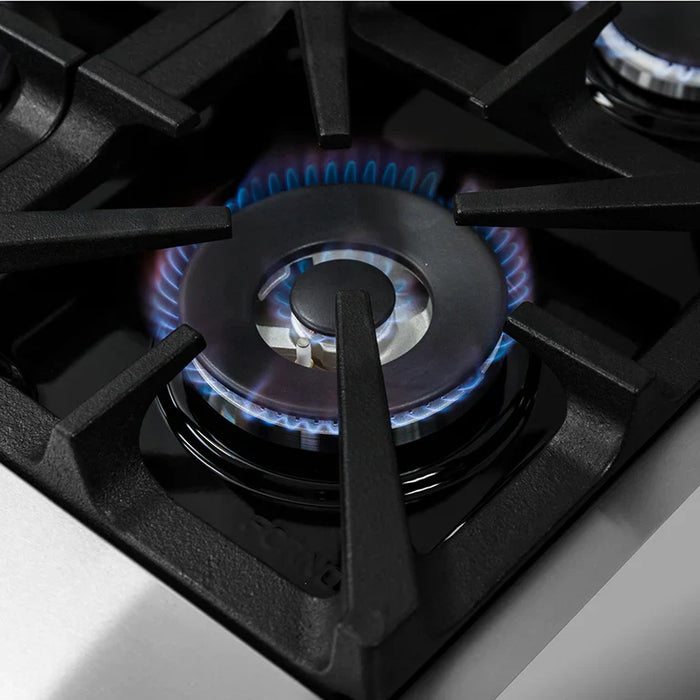 FORNO Appliance Package - 48" Gas Range, Wall Mount Range Hood, AP-FFSGS6239-48