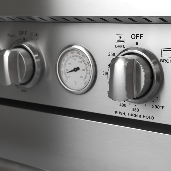 FORNO Lazio 30" 4.3 cu. ft. Gas Range with 5 Sealed Burners, Air Fryer and Griddle, FFSGS6276-30