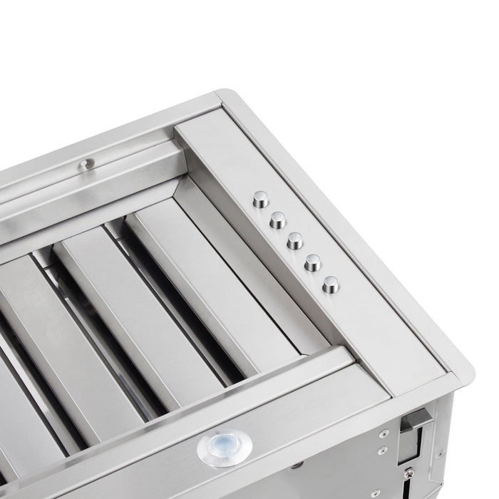 FORNO Frassanito 48" 900 CFM Recessed Range Hood with Baffle Filters, FRHRE5346-48