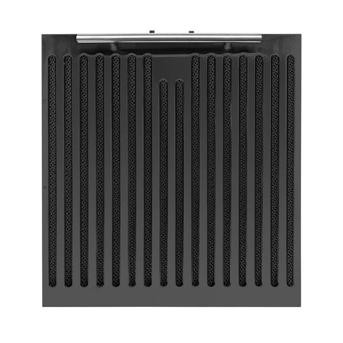 FORNO Espresso Package - 30" Electric Range, Range Hood, Refrigerator and Dishwasher in Black with Silver Handles