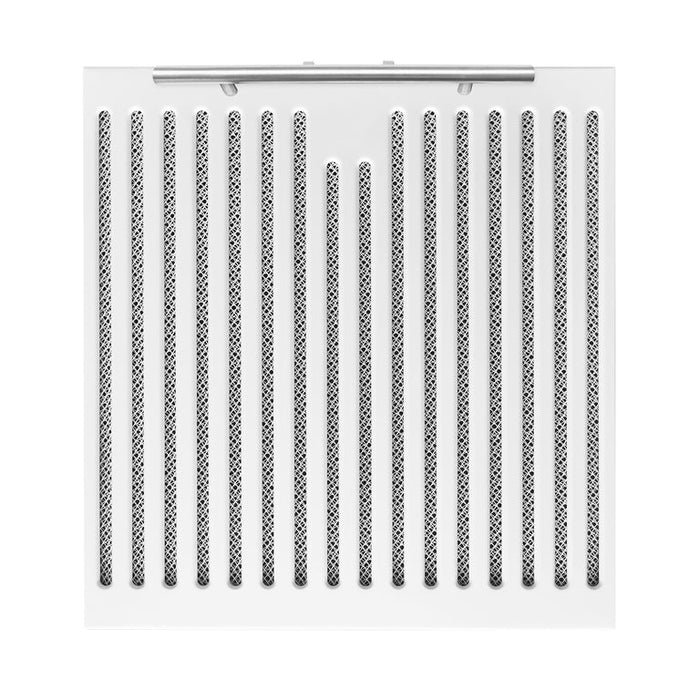 FORNO Espresso Package - 30" Electric Range and Range Hood in White with Silver Handles, FBDL-002-03US