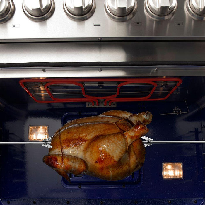 FORNO Package - 36" Dual Fuel Range, Range Hood, Refrigerator, Microwave, Dishwasher, AP-FFSGS6187-36-8