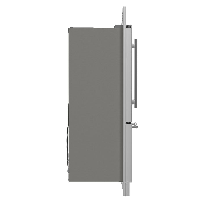 FORNO Gallipoli 34" 17.5 cu. ft. French Door Built-In Refrigerator in Stainless Steel with Ice Maker and Grill Trim Kit, FFFFD1974-35SG