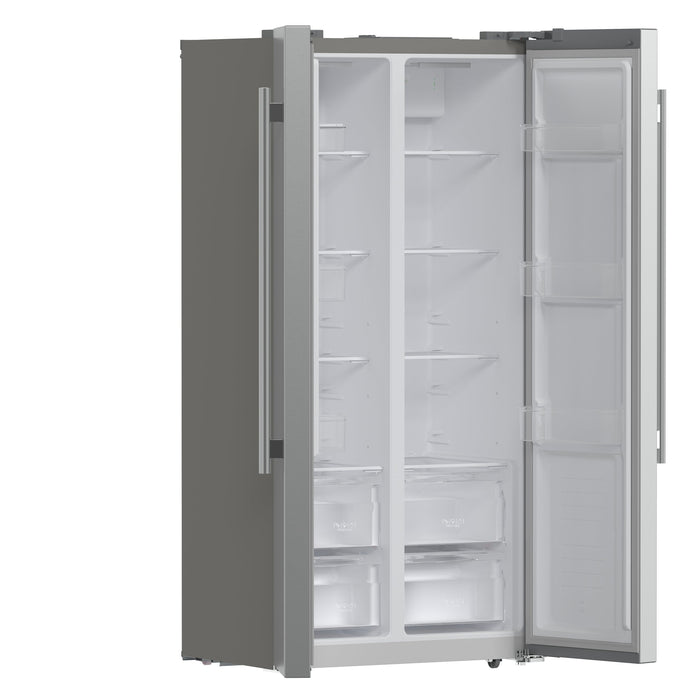 FORNO Salerno 33" 15.6 cu. ft. Side-by-Side Built-In Refrigerator in Stainless Steel, FFRBI1805-33SB