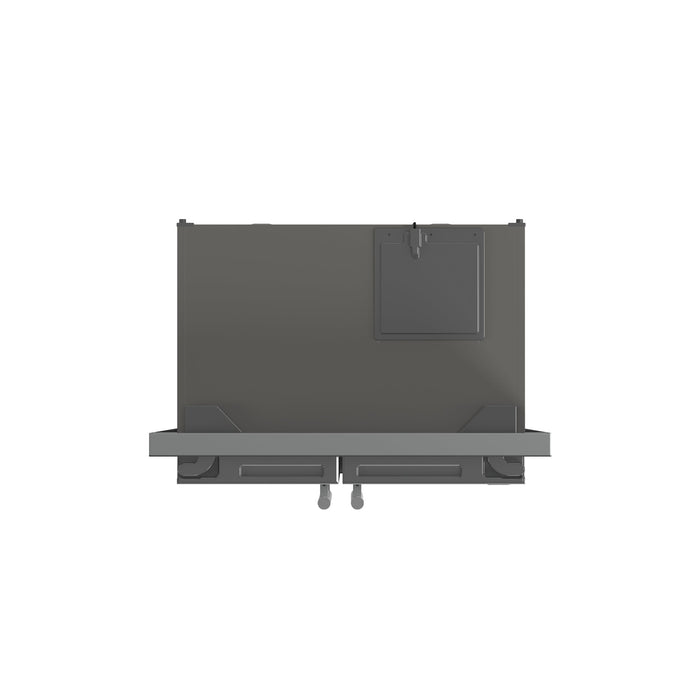 FORNO Salerno 37" 15.6 cu. ft. Side-by-Side Built-In Refrigerator in Stainless Steel and Modern Trim Kit, FFRBI1805-37MG