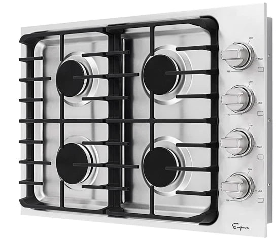 Empava 30-Inch Built-In Natural Gas Cooktop in Stainless Steel  (EMPV-30GC33)