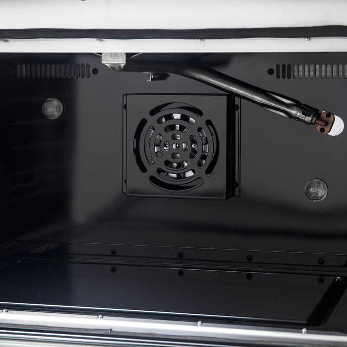 FORNO Galiano 36" 5.36 cu. ft. Gas Range with 6 Sealed Burners in Black with Antique Brass Accents, FFSGS6244-36BLK