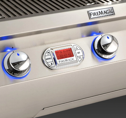 Fire Magic Echelon Diamond E660I 30-Inch Built-In Natural/Propane Gas Grill W/ One Infrared Burner, Rotisserie, & Digital Thermometer - E660I-8L1N/E660I-8L1P