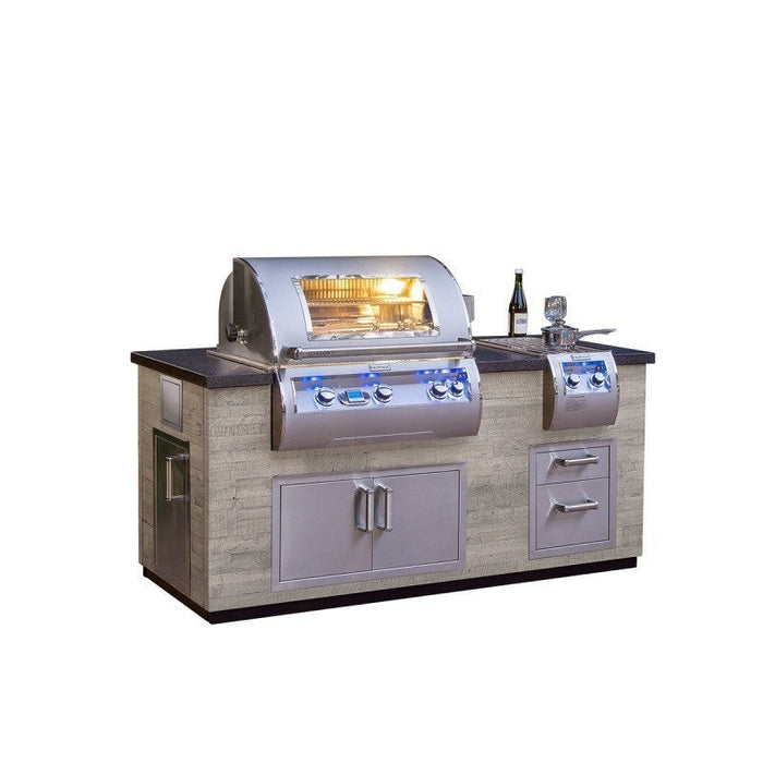 Fire Magic Grills ID660-FOD-77BA 77 / ID660-SPD-77BA Inch Reclaimed Wood Island System, French Barrel Oak / Silver Pine