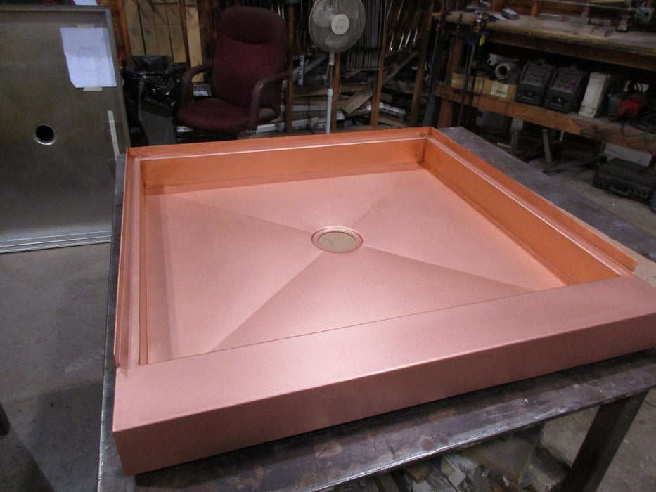 Custom Copper Shower Pan