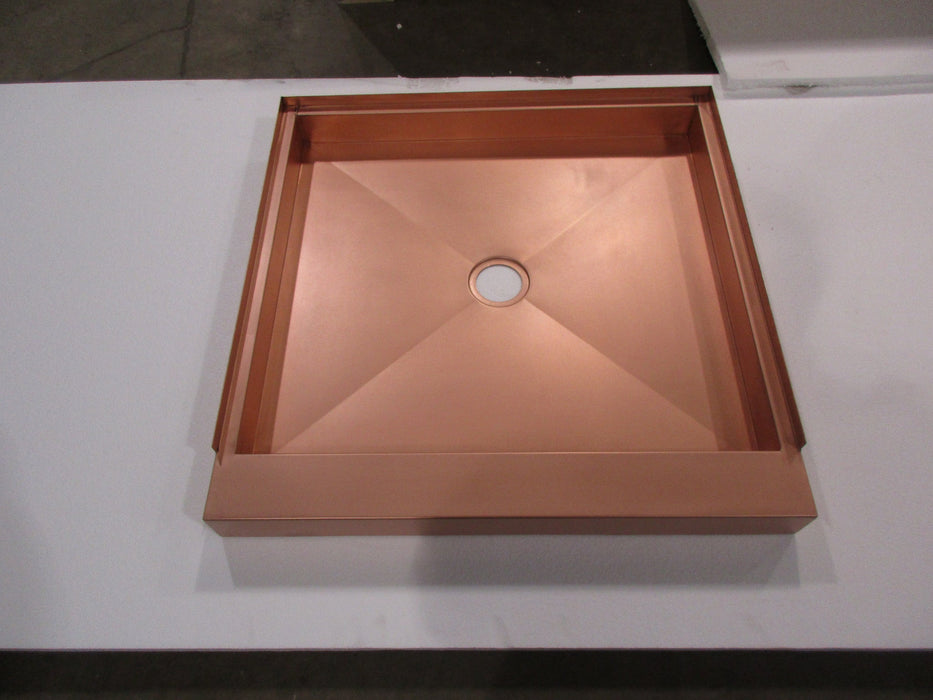 Custom Copper Shower Pan