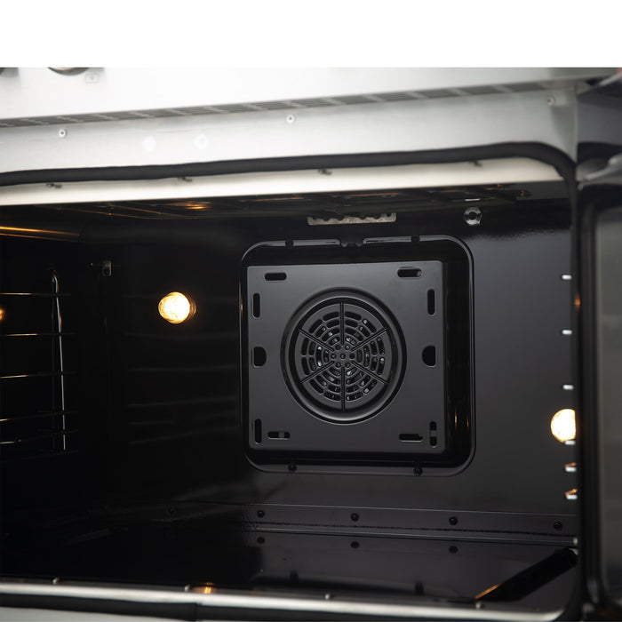 FORNO Torino 36" 5.36 cu. ft. French Door Induction Range with True Convection, Air Fry and Sous Vide in Stainless Steel 240V, FFSIN0950-36