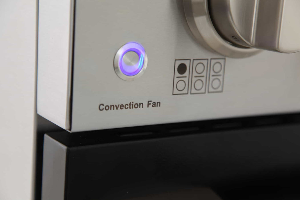 Kucht 36-Inch Pro-Style Dual Fuel Range in Stainless Steel with Black Oven Door (KDF362-K)