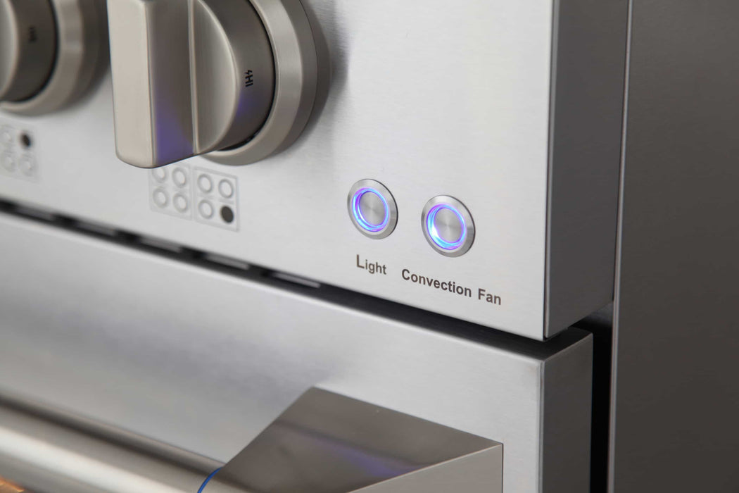 Kucht 48-Inch Pro-Style Dual Fuel Range in Stainless Steel (KDF482-S)