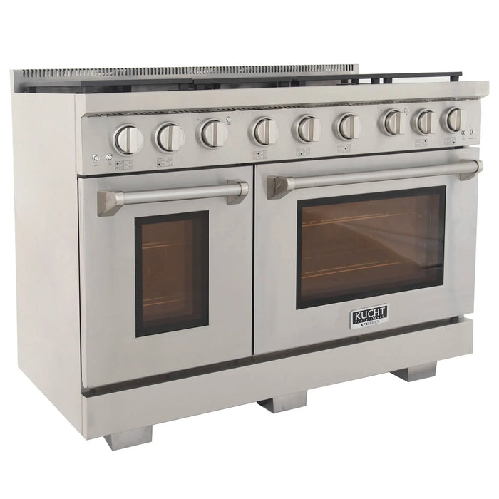 Kucht Professional 48-Inch 6.7 cu. ft. Gas Range in Stainless Steel with True Simmer Burners (KFX4800X-S)