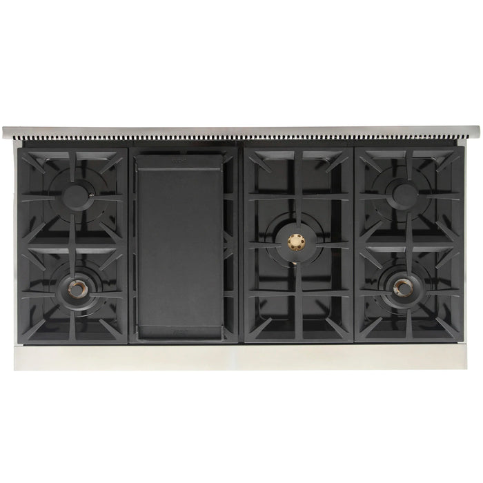 Kucht Professional 48-Inch 6.7 cu. ft. Gas Range in Olive Green with Silver Accents (KFX480-G)