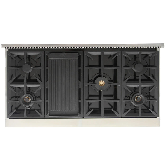 Kucht Professional 48-Inch 6.7 cu. ft. Gas Range in Olive Green with True Simmer Burners (KFX4800X-G)
