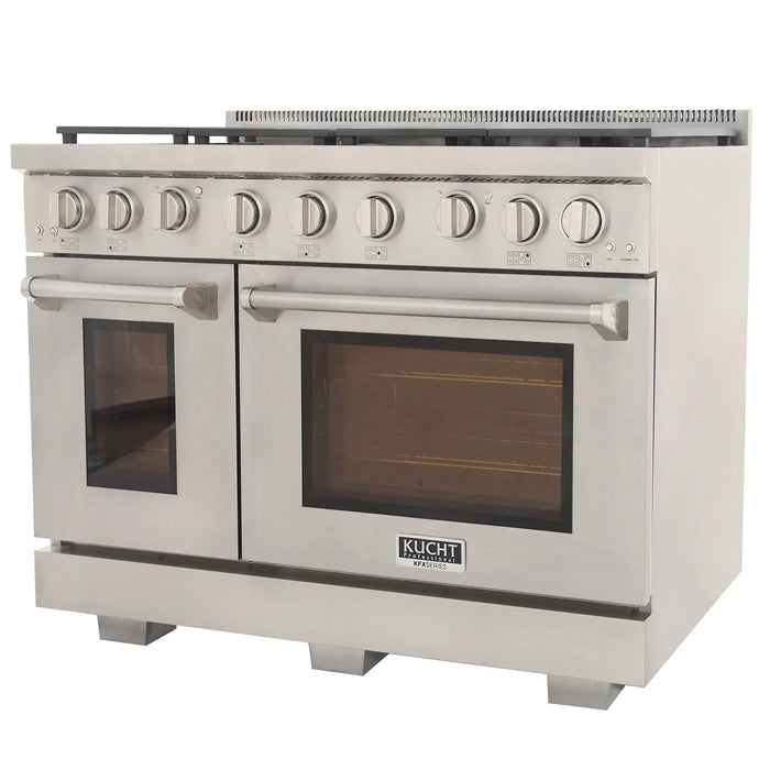 Kucht Professional 48-Inch 6.7 cu. ft. Gas Range in Stainless Steel with True Simmer Burners (KFX4800X-S)